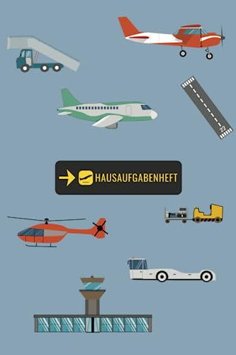 Hausaufgabenheft: Thema Flughafen / Flugzeug / Farbige Wochentage