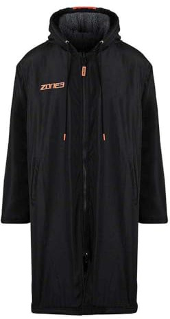 ZONE3 2024 Recycled Parka Changing Robe CW23URPC - Black/Grey/Orange Size - XS