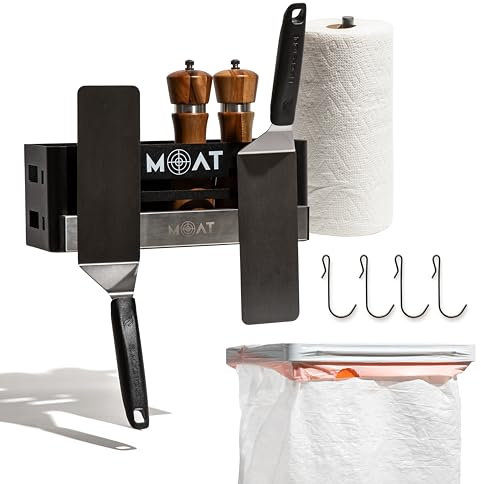 Grill- und Grill-Caddy plus Grill & Grillplatte Großer Müllbeutelhalter