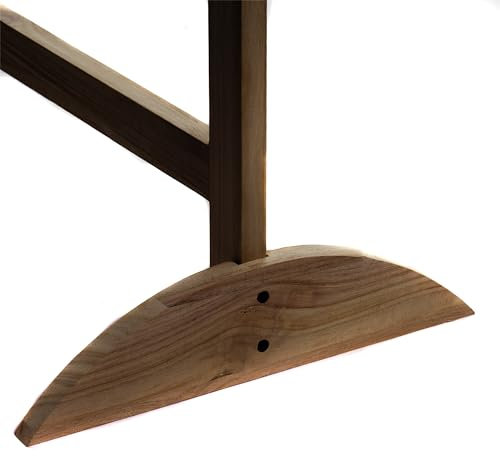 CREEDWOOD Raumteiler Halter Porta | 33 cm, Holz | Paravent Standfuß, Paraventhalter, Trennwand Befestigung, Stützbeine, Paraventfüße, Raumtrenner Sockel, Stützfuß | Farbe: braun