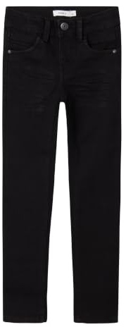 Name IT Jungen Nkmsilas Xslim 2002-tx Noos Slim-fit-Jeans, Schwarz, 158 EU
