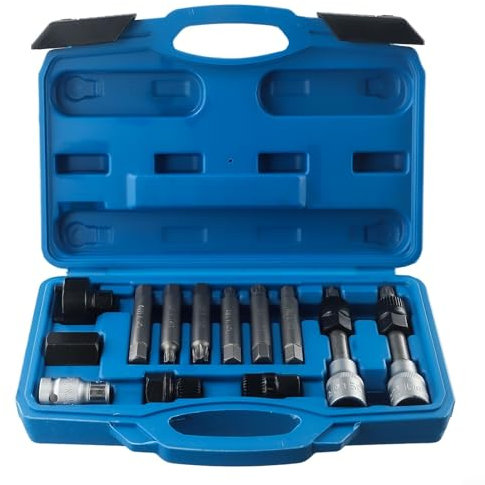 Professionelles 13-teiliges Werkzeug-Set für Lichtmaschine, Freilauf-Riemenscheibe, geeignet für verschiedene Modelle