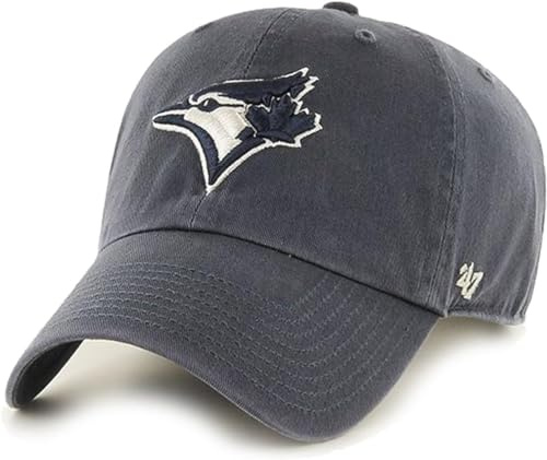 47 MLB Baseballkappe, Vintage-Stil, Marineblau, Primär-Logo, zum Aufräumen, verstellbar, Einheitsgröße für Erwachsene, Toronto Blue Jays, Einheitsgr��e