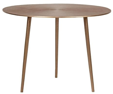 RINGO-Living Couchtisch Gold 60cm Metall Retro - Nachttisch rund Gartentisch 60 cm Durchmesser, Couch Tisch Sofa Konsolentisch Gold Beistelltisch rund Gold, Wohnzimmer Couchtisch Couchtisch rund
