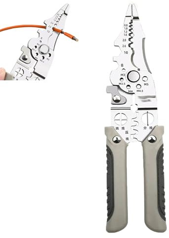 Multifunctional Wire Stripper Crimper Cable Cutter Pliers, 2024 New Arrival Multifunctional Wire Stripper Crimper Cable Cutter Pliers, Multipurpose Electrical Wire Strippers Tool (1Pcs)