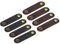 sourcing map 8Pcs Leather Cable Straps Cord Organizer Cable Ties Portable Cable Management for USB Cable, Headphone Wire, Deep Brown/Red Brown