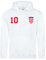 Kroatien Herren Hoodie Hrvatska Trikot Pullover Personalisiert mit Wunschname & Nummer - Weiß M