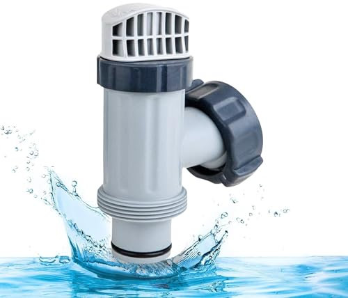 Pool Plunger Ventil für Aufstellschwimmbecken, Pool Zubehör für Intex Kolbenventile Pool Ersatzteile, Poolzubehör für Intex Filterpumpen 28635EG, Absperrventil für Pools mit 38mm Schlauchanschluss