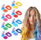 VEOIRXU 8 Piezas Tizas Lavables para el Cabello para Niños, Juego Tinte Temporal Pelo de Cabello Temporal,Tiza Temporal para TeñIr el Cabello pto para Fiestas, día Del Niño y Pascua