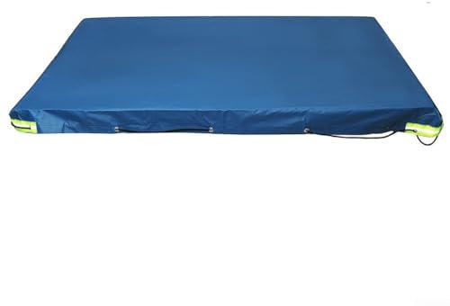 Cubierta de lona para remolque de campamento, 183 x 122 x 13 mm, lona resistente para soportar condiciones climáticas adversas (azul)