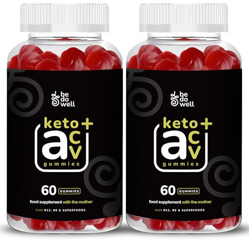 ACV Gummies –Apple Cider Vinegar Gummies with Mother 1200mg- | Digestive Health, Energy, Immune and Metabolism Support | - with Vitamin C, B12, B6 & Beetroot & Pomegranate Vegan 60 Count (2)