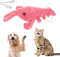 HOIDOKLY Floppy Lobster Jouet interactif pour chien, en peluche, rechargeable, homard, électrique, améliore la vitalité des animaux de compagnie, rose
