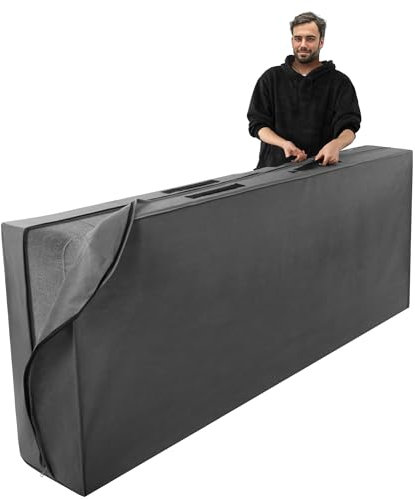 Navaris Matratzenhülle 90 x 200 cm - Matratzenschutz 90x200 - Schutzhülle für Matratze - Matratzen Schutz Aufbewahrungstasche - Matratzentasche 90x200 - Mattress Cover - Grau