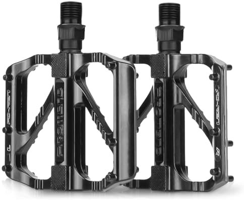 Pedali per bicicletta da 9/16 pollici, in alluminio, con asse antiscivolo, CNC, in lega di alluminio, antiscivolo, larghezza piattaforma, pedali per e-bike, MTB, pieghevole, bici da corsa