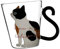 OKUMEYR Tasse Résistante À La Chaleur 250 Ml Motif Chat Ergonomique Pour Expresso Latte