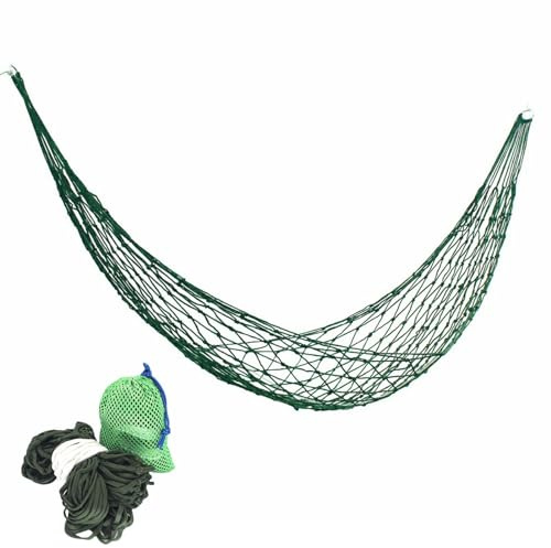 Outdoor Hängematte | Reisezelt-Hängematte aus Nylonseil, Netz-Hängematte mit großer Gewichtsgrenze, Nylon-Hängematte für Bäume, Wandern, Camping