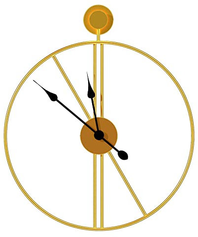 CWLPSL clock wall clock Vintage Large Wall Clock, Mobile Equipment Silent No Ticking Noise Industrial Retro Battery Operated 50 cm Metal Shabby Numerals for Living Room Kitchen Bedroom