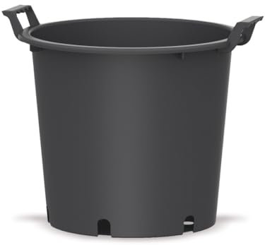 Genérico Maceta Exterior Grande de 30L - 40×33 cm para Huerto Urbano, Árboles Jovenes, Hortalizas, Planteles, Plantas Trepadoras y Cultivo Indoor Outdoor - Plastico HDPE - Color Negro