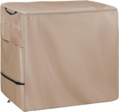WNANAN Outdoor Pizza Oven Table Cover - Heavy Duty Waterproof Cover for Ooni Large Table,Khaki