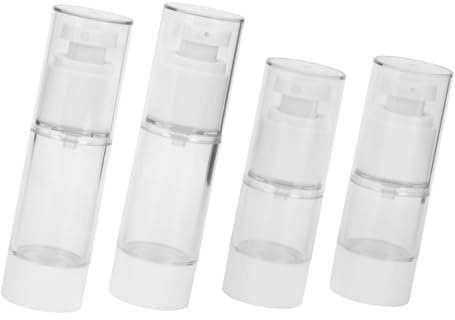 WRITWAA 4stücke Transparente Kunststoff Sprühflaschen Nachfüllbare Unterflaschen für Flüssigkeitsspender Kosmetikprodukte Lotionen Abschminkwasser Reisen Outdoor-aktivitäten