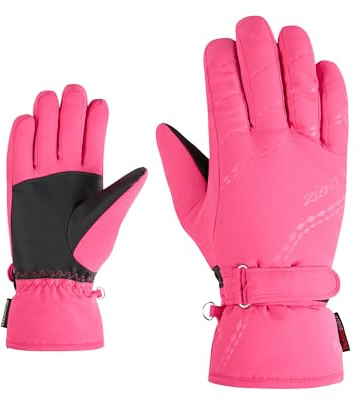 Ziener KEVA-Z Gants de Ski/Sports d'hiver pour Femme | Primaloft, Chauds, imperméables, Rose Pop, 6