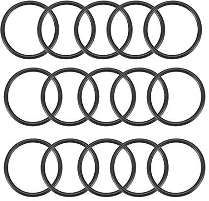 sourcing map Pack mit 15 Nitrilkautschuk O-Ringe metrische Dichtung 20mm Außendmr. 17mm Innendmr. 1,5mm Breite