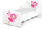 Leomark Funktionsbett aus Holz - Pink Fairy - Kinderbett mit Matratze, Holzbett mit Seitenschutz Lattenrost, Komplett Set für Kinderzimmer, Liegefläche 70/140 cm, UV-Druck