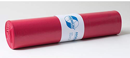 Deiss Premium Abfallsack 120 L 700 x 1100 mm, Typ 60, rot