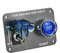 Jtron Pannello interruttore auto da 12 V 20 A, per sport da corsa, spegnimento rapido, interruttore a levetta da 20 A + pulsante di accensione da 50 A, interruttore combinato con indicatore(blu)