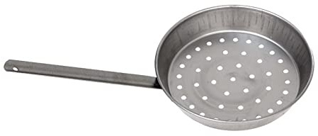 Générique Poêle perforée pour châtaignes en Fer, Manche Long, diamètre 30 cm