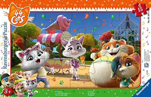 Ravensburger Puzzle - 44 Katzen Puzzle Gerahmt, 05101 4