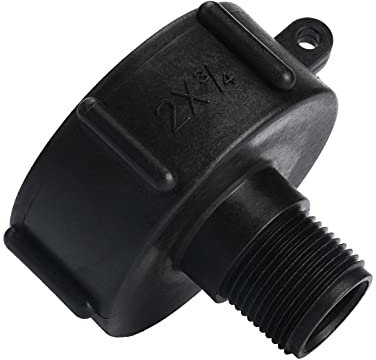 IBC-Tankadapter Kunststoff-Schlauchanschluss S60X6 Grobgewindekappe auf 3/4 Wasserhahn-Adapter für IBC-Tonnenventil