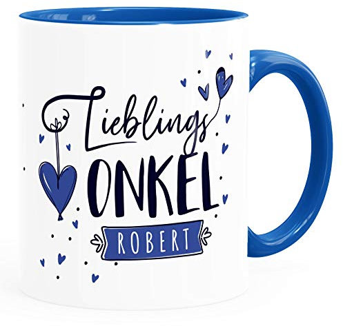 SpecialMe® Tasse Lieblings-Onkel personalisierbar mit Namen persönliche Geschenke kleines Dankeschön inner-royal Keramik-Tasse
