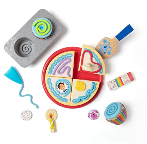 Melissa & Doug 33018 Blue's Clues & You Geburtstagsparty-Spielset aus Holz, Mehrfarbig