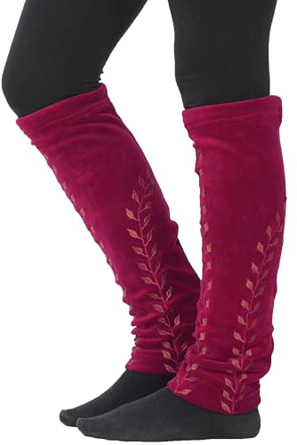 PUREWONDER Damen Stulpen Beinstulpen Samt Beinwärmer lw14