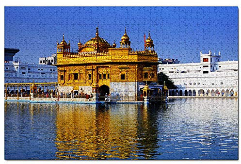 India Golden Temple Amritsar Jigsaw Puzzle for Adults 1000 Piece Wooden Travel Gift Souvenir