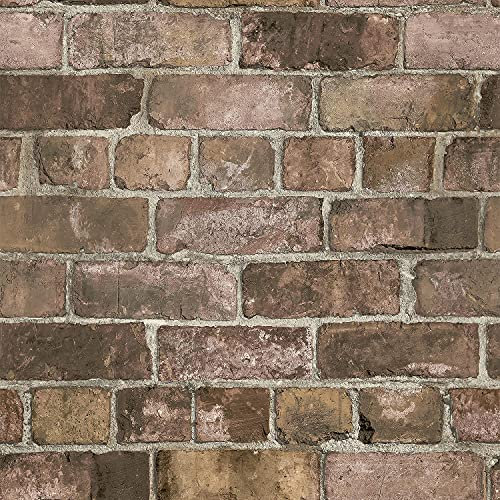 Durham Brick Wallpaper Red Grey Stone 3D Effect Textured Vinyl