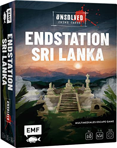 Krimi-Spielebox: Unsolved Crime Cases – Endstation Sri Lanka: Multimediales Escape Game mit echten Beweismitteln wie Indizienbrett, Verdächtigenfotos, Zeugenbefragungen und mehr: Für 1–4 Spieler*innen
