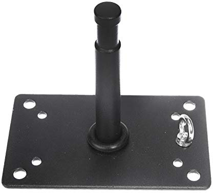 BOLLUMA 11cm Baby Pin Wall Mount Plate Wall Ceiling Mount Metal Bracket Boom Arm with 5/8 Stud Hanging Ring for Photography Flash Monolight Softbox Ring Light and other Lighting Equipment