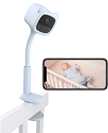 EZVIZ kabelloser Babymonitor, Smart Video Babyphone mit 2000mAh Akku, Erkennung von Babyschrei und Bewegung, automatischer Wiedergabe beruhigender Musik und Nachtsicht ohne sichtbares Licht, BM1-BE