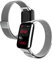 Edelstahl Armband Kompatibel mit Xiaomi Mi Band 7 Pro Armband Metall Ersatz Mesh mit Magnetische Für Herren Damen Uhrenarmband Für Xiaomi Mi Band 7 Pro (Silber)