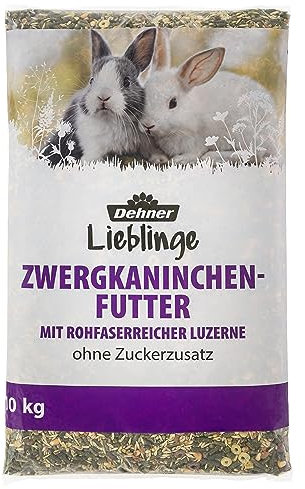 Dehner Lieblinge - Mangime per roditori, con erba medica ricca di fibre grezze, 10 kg