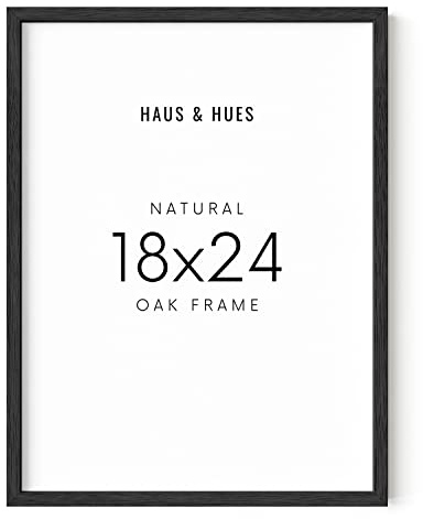 HAUS AND HUES Bilderrahmen aus natürlicher schwarzer Eiche, 45,7 x 61 cm, Posterrahmen 45,7 x 61 cm, 45,7 x 61 cm, 45,7 x 61 cm, Posterrahmen (Rahmen aus schwarzer Eiche)