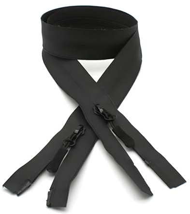DOJA Barcelona | Cerniera Lampo Doppia Apertura | 2 Pz | Cerniera Lampo Doppia Apertura Termosaldata Nº7 | Cerniera Doppia Lunga 95cm | Nylon | Doppia Zip | Chiusura Lampo Giubbotto, Piumino, Kway