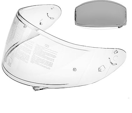 Vollgesichts-Motorradhelm, photochromes Visier, kompatibel mit Shoei RF-1200, X-14, Z-7, NXR und RF-SR Helmen, Ersatzhelm, Gesichtsschutz, Übergangslinse, klar zu hellgrau, selbsttönend in der Sonne