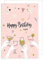 Edition Seidel Premium XXL Maxi Glückwunschkarte zum Geburtstag mit Umschlag Format DIN A4. Geburtstagskarte Grußkarte Karte Billet Happy Birthday to you Mann Frau Sekt rosa (A4-G2954)