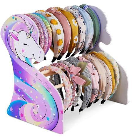 Unicorn Castle Headband Holder Staccabile Headband Girls Double Layer Hairband Gioielli Bracciale Display Rack