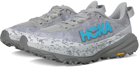 HOKA Women's Speedgoat 6 Sneaker, Stellar Grey/Asteroid, 7 UK Wide