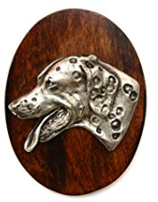Art-Dog Hundeschau Ringnummernhalter - Brosche mit Clip Hundeschau-Ausstellungsnummernhalter - Handgefertigtes Hundeschau-Zubehör - Hundemarke Clip 7x5cm - Dalmatian
