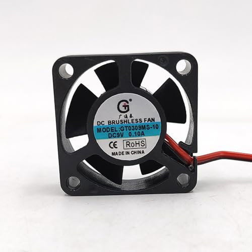 GT0309MS-10 3010 9V 0.10A 2-wire 2-pin 3cm Car LED headlight display silent cooling fan